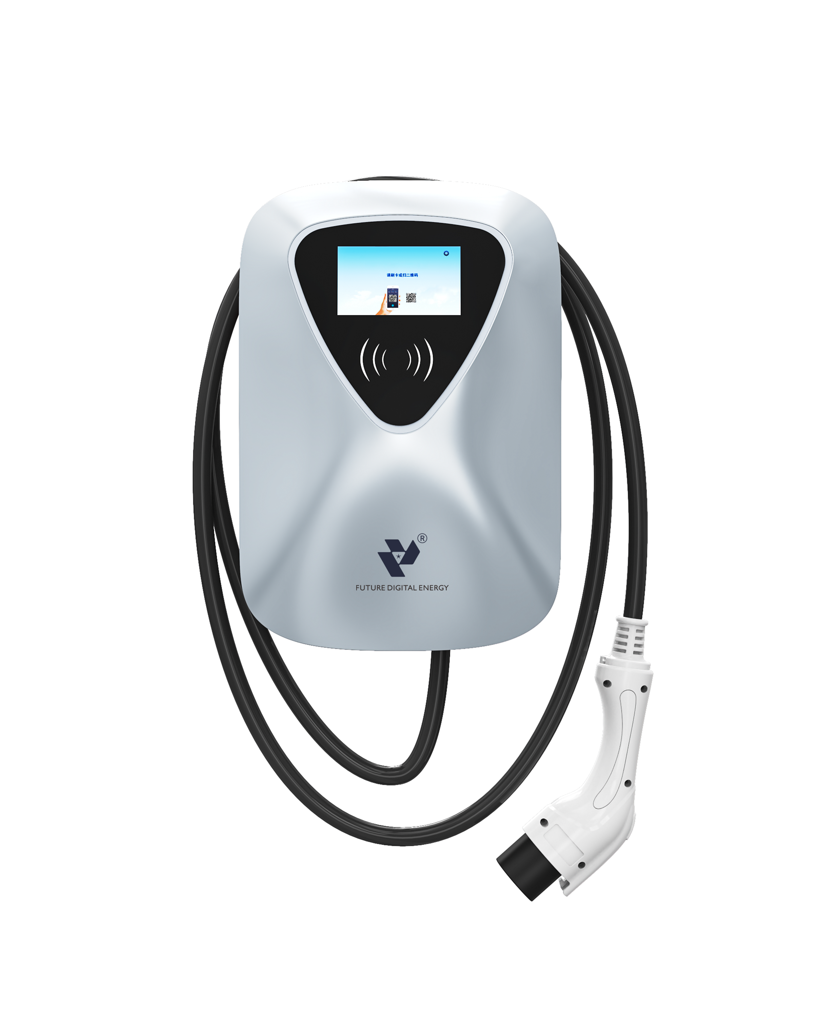 7kW 11kW 22kW AC EV Charger Plastic – Wall & Column Mount