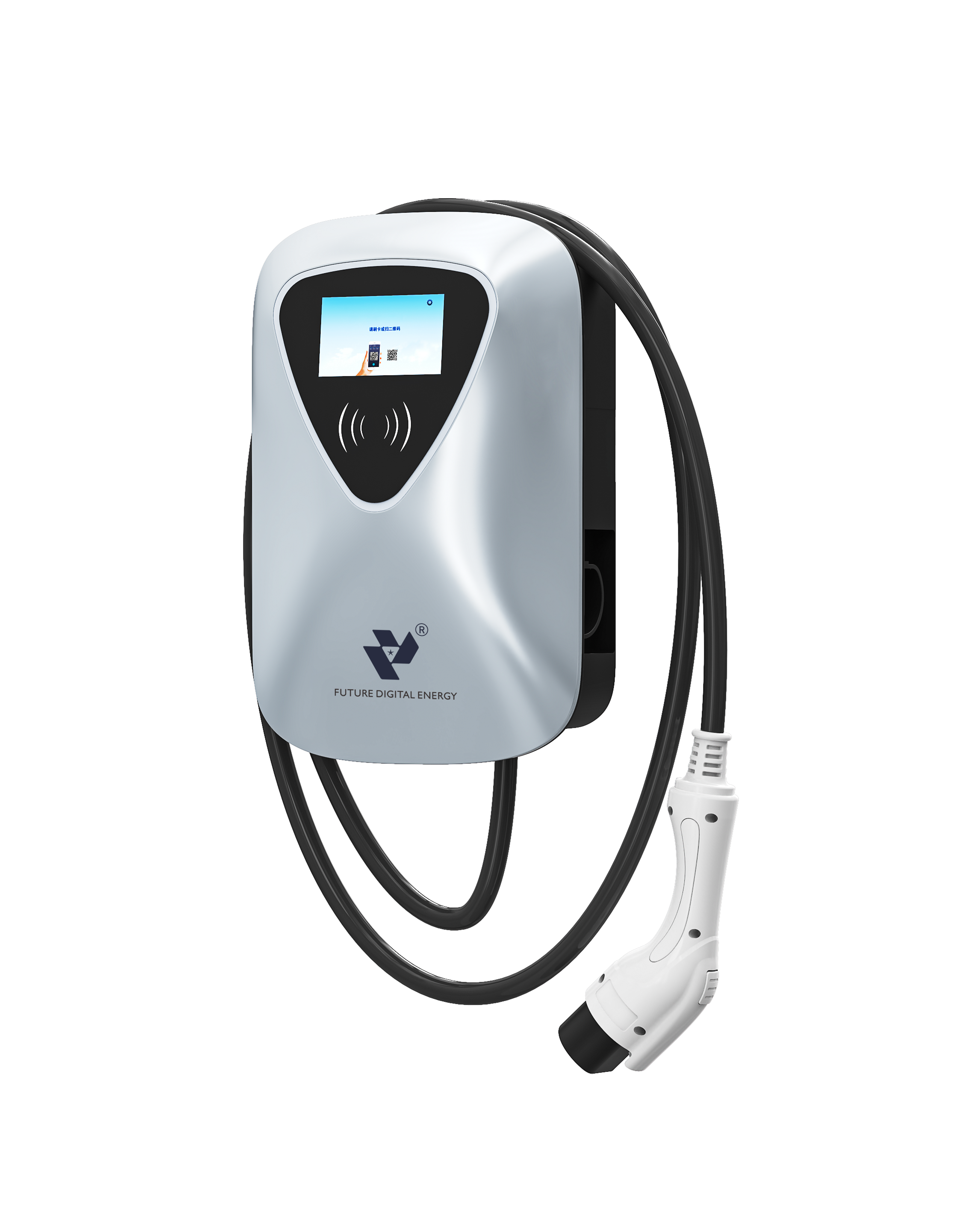 7kW 11kW 22kW AC EV Charger Plastic – Wall & Column Mount