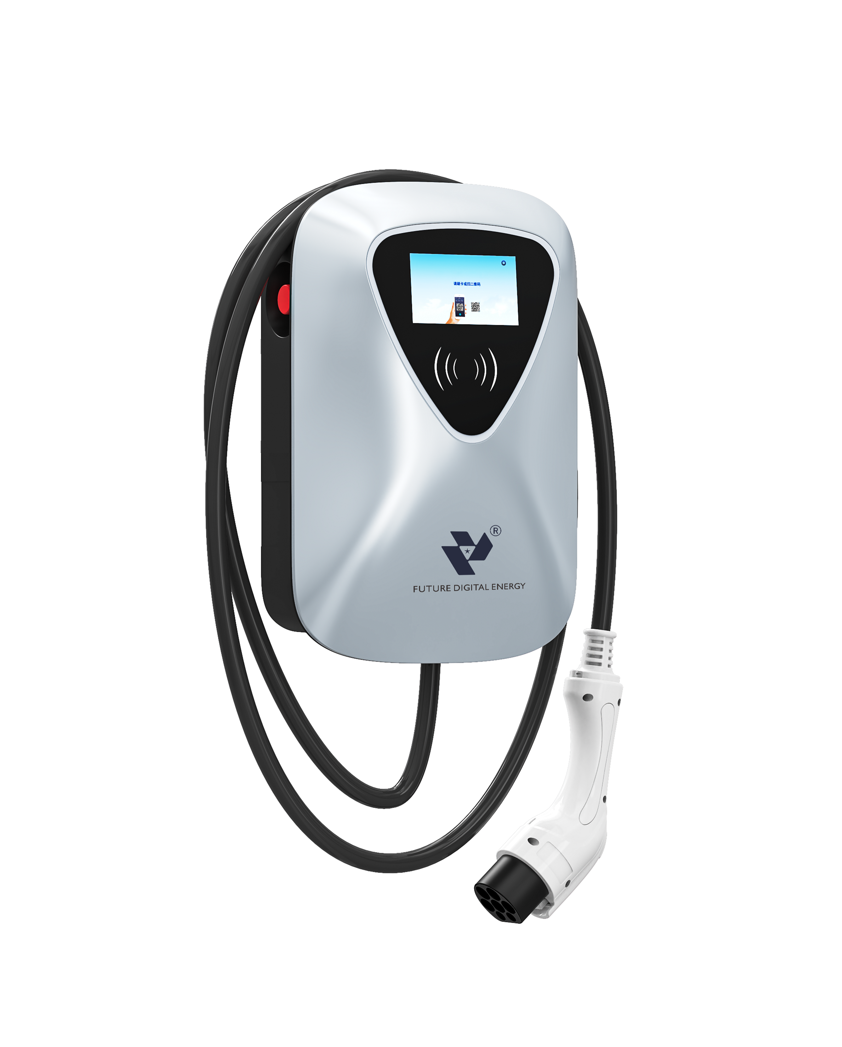 7kW 11kW 22kW AC EV Charger Plastic – Wall & Column Mount